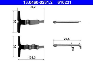 Accessory Kit, disc brake pads 