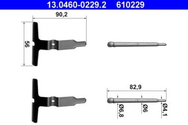 Accessory Kit, disc brake pads 