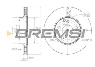 Brake disc MB E W211 1.8-3.5 02-09 