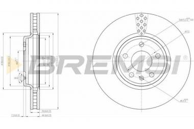 Brake disc Audi A4 B8/A5/Q5 1.8-3.2 07-17 