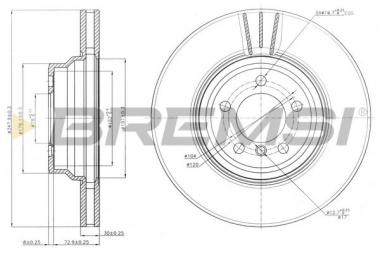 Brake disc  BMW 5/7 02> 