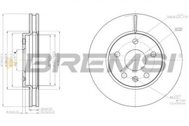 Brake disc Opel Insignia A/Saab 9-5 1.4-3.6 08- 
