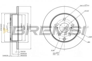 Торм. диск Toyota RAV 4 III/IV 2.0-3.5 05- 