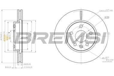 Торм. диск Chevrolet Aveo/Bolt/Cruze/Volt/Opel Astra J 1.2-Electric 09- 