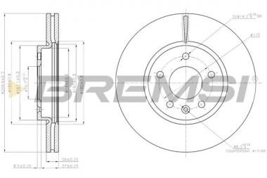 Brake disc Chevrolet Volt/Opel Ampera/Astra J/Zafira C 1.3D-2.0D 09- 