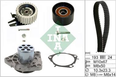Water Pump & Timing Belt Kit Alfa Romeo Giulietta/Mito/Fiat 500L/500X/Bravo II/Doblo/Grande Punto/Idea/Linea 1.6D 07- 