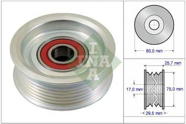 Deflection/Guide Pulley, v-ribbed belt 