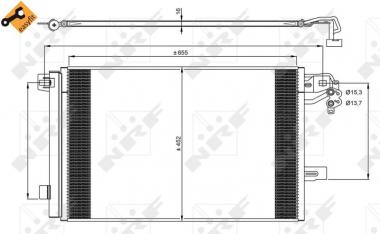 Condenser, air conditioning 