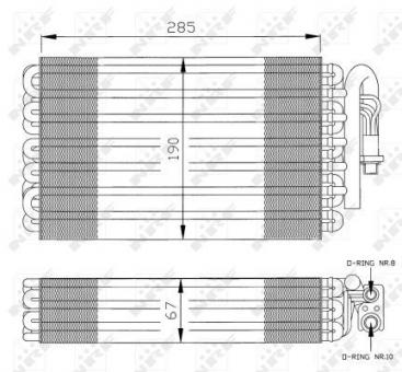 Evaporator, air conditioning 