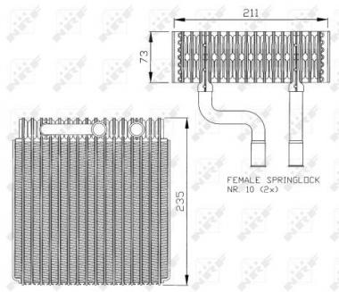 Evaporator, air conditioning 