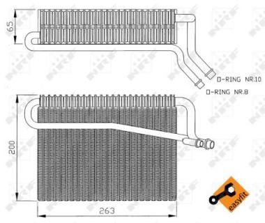 Evaporator, air conditioning 