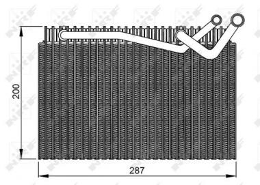 Evaporator, air conditioning 