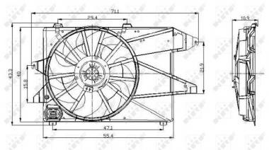 Fan, radiator 