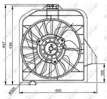 Fan, radiator 