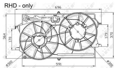 Fan, radiator 