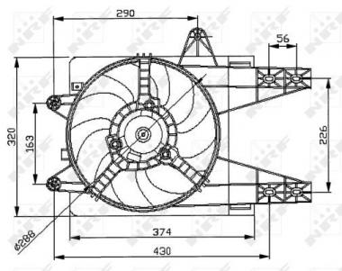 Fan, radiator 