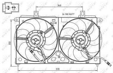 Fan, radiator 