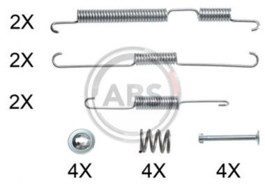 Accessory Kit, brake shoes 