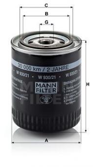 Oil filter A-80/A4/A6 2.4-2.8 94-99 