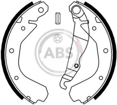 Brake shoes set Opel Ascona/Kadett/Vectra 