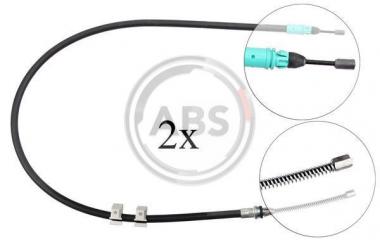 Brake cable Smart Fortwo 07> (2 vpcs) 