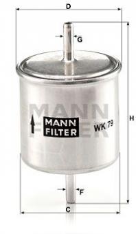 Fuel filter Ford Escort 91- / Mondeo (= FOR1022150) 