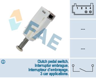 Switch, clutch control (cruise control) 