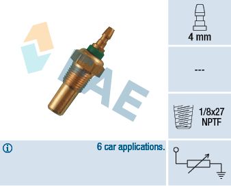 Sensor, coolant temperature 