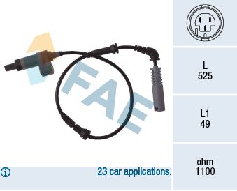 Sensor, wheel speed 