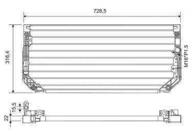 Condenser, air conditioning 