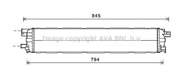 Radiatorius Audi A4 B8/A5/A6 C7/A7/A8 D4/Q5 2.0D-4.0 07-18 (oro rad. aušinimui) 