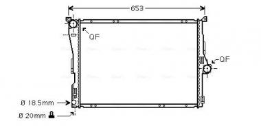 Radiatorius BMW X3 E83 2.0-3.0D 04-11 