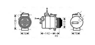 Compressor A/C BMW 3 E46/X3 E83/X5 E53 2.2-3.2 00-11 