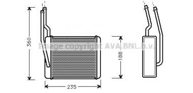 Радиатор отопления Ford Focus I/Tourneo/Transit 1.4-2.0 98-13 