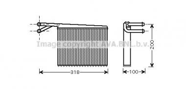 Радиатор отопления MB Sprinter 2-T B901/B902/3-T B903/4-T B904 2.1D-Electric 95-06 