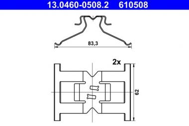 Accessory Kit, disc brake pads 