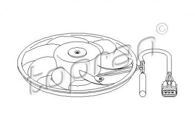 Вентилятор радиатора Opel Vectra B 1.6-2.0 96-02 