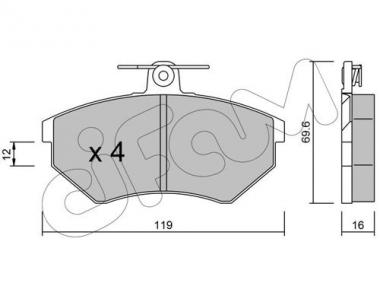 Brake Pad Set, disc brake