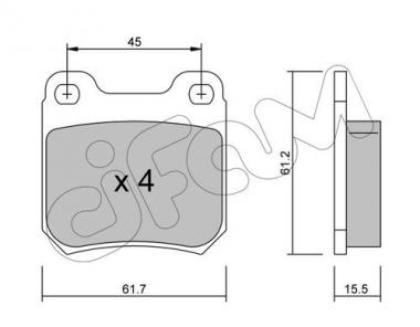 Brake Pad Set, disc brake